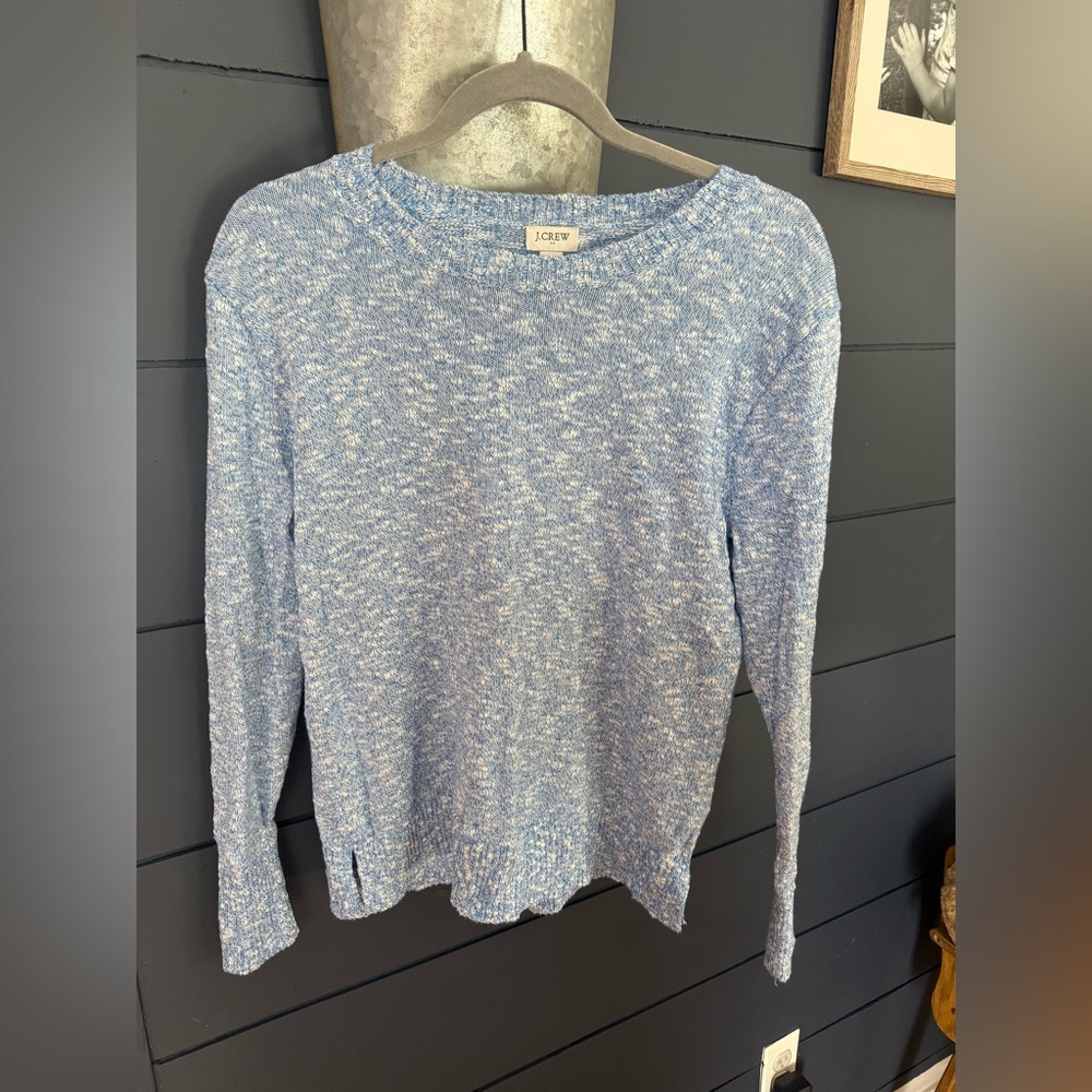 J crew light weight blue sweater xs